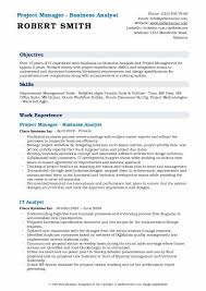 Business Analyst Project Manager Resume Samples Qwikresume