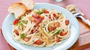 Bacon Lettuce And Tomato Pasta Recipe Tomato Pasta Recipe Pasta Recipes