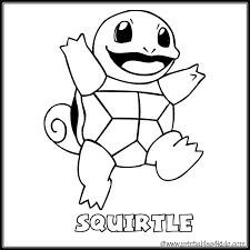 Second generation pokemon could be on thei. Pokemon Squirtle Coloring Page Printables For Kids Free Word Search Puzzles Coloring Pages And Other Activities