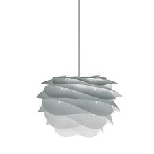 The vita suspended luminaire, made of environmentally friendly material (goose feather), adds uniqueness and weightlessness to your interior. Umage Carmina Mini Misty Grey Pendant Light Lumison Lighting Lumison Lighting