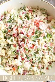 Light Crab Salad With A Mayo Dressing Carb Salad Simple Quick Carb Crab Dressing Light Mayo Quick Salad Crab Salad Recipe Crab Recipes Crab Salad