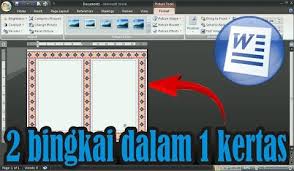 Cara membuat bingkai di word 2016. Cara Membuat 2 Bingkai Dalam 1 Kertas Di Microsoft Word Tutorial Microsoft Office