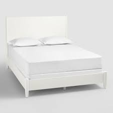 White Wood Brewton Bed World Market If you want to embrace the full drama that an iron frame can deliver, try this art. white wood brewton bed