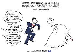 Hommage A Tous Les Futurs Maries Qui Ne Reussirent Jamais A Fausser Compagnie A Leurs Invites Petit Mariage Marie Etiquette Cadeau Noel