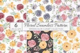 Download and buy free and the best programs to draw flower vectors are illustrator or photoshop, but you can save a lot of time by in vexels you can download flower vectors in different formats like png, svg, eps and psd format. 6 Watercolor Flower Seamless Pattern Graphic By Elsabenaa Creative Fabrica