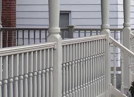 Screenrail post and frame rails. Porch Railings Columns Installation George J Grove Son Inc