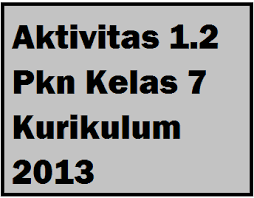 Kunci jawaban buku cetak pkn hal 11. Aktivitas 1 2 Pkn Kelas 7 Kurikulum 2013 Operator Sekolah