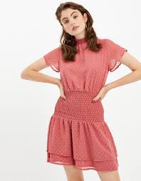 Maniche tre quarti in tulle trasparente. Vestito Rosa Con Tulle Pois Tally Weijl Online Shop