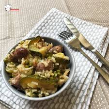 Riz Aux Chipolatas Courgettes Petits Pois Recette Cookeo Recette Cookeo Recette Recettes De Cuisine Et Recette De Plat