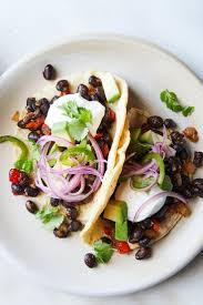Black Bean Tacos With Avocado And Spicy Onions Recipe Recipe Bean Tacos Black Bean Tacos Nyt Cooking
