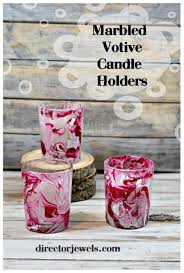 Diy Marbled Votive Candle Holders Diy Candle Holders Candle Votives Diy Christmas Crafts Diy Gifts