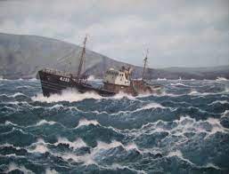 A 133 Headway Fishing Boats Ship Paintings Boat