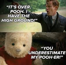 Obi Wan And Pooh Bear Star Wars Humor Star Wars Memes Star Wars Song