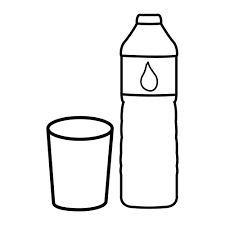 Botella De Agua Para Colorear