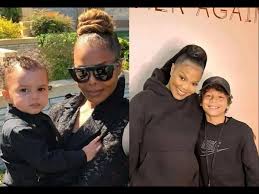 Janet Jackson and her son. 💙