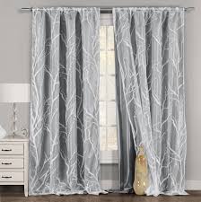 Choose from contactless same day delivery, drive up and more. One Piece 1 Gray And White Window Curtain Panel Tree Branch Design Double Layer 54 W X 84 L Walmart Com Walmart Com