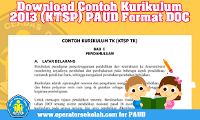 Kompetensi dasar kurikulum 2013 paud. Download Contoh Kurikulum 2013 Ktsp Paud Format Doc Operator Sekolah