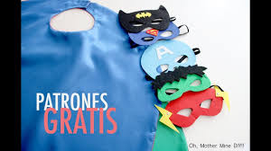 Disfraces Caseros Como Hacer Capas Y Mascaras De Superheroes Parte 1 Youtube
