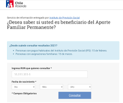 ¿desea saber si usted es beneficiario?. Aporte Familiar Permanente 2021 Consultar Con El Rut Chileatiende Rankia