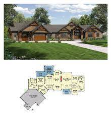 Styles include traditional, craftsman, country and more. Plan 23609jd One Story Mountain Ranch Home With Options Ranch House Floor Plans House Floor Plans House Plans