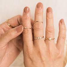 Simple Dainty Dainty Minimal Jewelry For Everyday Wear Unique Diamond Engagement Rings 14k White Gold Diamond Ring White Gold Diamond Rings