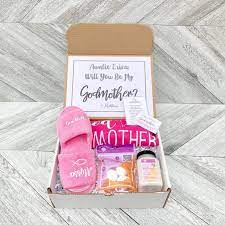 Maybe you would like to learn more about one of these? Amazon Com Godmother Gift Godmother Box Godmother Spa Gift Proposal Personalized Godmother Gift Will You Be My Godmother Box Handmade
