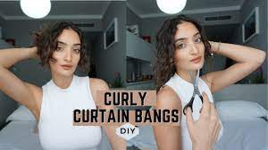 Longer side bangs will help widen out a narrow chin while highlighting your ideal. Curtain Bangs On 2c 3a Curly Hair Absolutely Yes I Show You How Youtube
