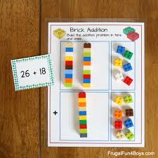 This video tutorial is for 2nd grade kids. Addition With Regrouping With Lego Bricks Frugal Fun For Boys And Girls