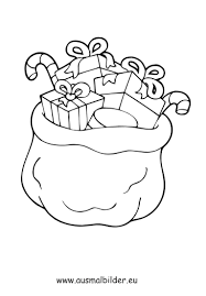 Ausmalbild Sack Mit Geschenken Kostenlos Ausdrucken