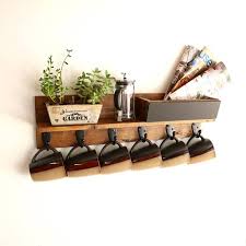 Rustic Coffee Cup Mug Rack Shelf Wood Wall Mounted Coffee Etsy Mug Rack Coffee Mug Holder Coffee Cup Rack