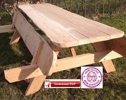 Pavilion Plan Gazeboplan Covered Picnic Table Plan Shelter Etsy Picnic Table Picnic Table Plans Garden Bench Plans