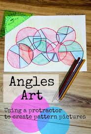 Angles Art A To Z Of Stem In The Playroom Math Art Math Projects Learning Math