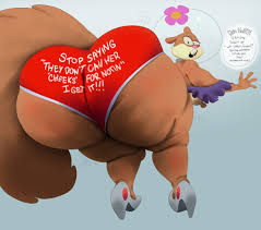 spongebob squarepants, sandy cheeks, barrybbeesly, 1girls, areolae - R34  Vault