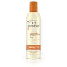 Amazon Com Neutrogena Triple Moisture Silk Touch Leave In Cream For Dry And Damaged Hair 6 Fl Oz Pack Of 3 Beauty Extra Dry Hair Hair Cream Moisturizer