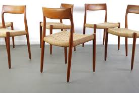 Set Of Six 6 Teak Niels Moller Model 77 Side Dining Chairs Etsy In 2020 Dining Chairs Side Chairs Dining Chair