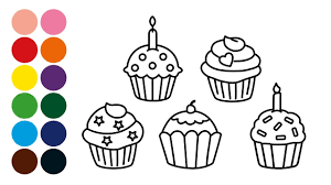 Dibujos De Cupcakes Para Colorear