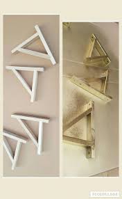 Ikea Wooden Shelf Brackets Ekby Valter Sprayed With Gold Kobra Spray Paint Http Www Ikea Com Gb En Redirectservi Shelf Brackets Ikea Wooden Shelves Shelves