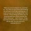 We want to know you, lord. 1