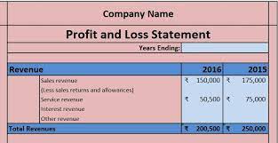 Download Profit And Loss Account Excel Template Exceldatapro Profit And Loss Statement Statement Template Statement