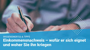 Bist du selbstständig tätig, so genügen meist die steuererklärung des vorjahres sowie aktuelle auszüge des geschäftskontos als beleg. Einkommensnachweis Ratgeber Wofur Sie Ihn Brauchen
