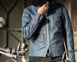 バイク 夏 革 ジャン