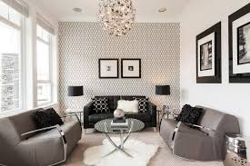 Black And Grey Wallpaper For Living Room Grey Wallpaper Living Room Living Room Contemporary With Glass Coffee Table Black Trendy Living Room Wallpaper Grey Wallpaper Living Room Glamorous Living Room