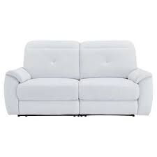 Canape Relaxation Manuel 3 Places Ross Coloris Blanc En Pu Canape Conforama Canape Droit Canape
