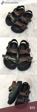 Kids Birkis Sandals Euc Kids Camo Birkis Sandals Size 11