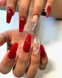 30 Best Red Acrylic Nail Designs Of 2020 In 2020 Red Acrylic Nails Nail Designs Acrylic Nail Designs