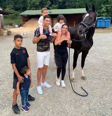 Ronaldo's brood posed in front of a picturesque backdrop, where cristiano jr. Cristiano Ronaldo S Girlfriend Georgina Rodriguez Drops Big Hint She S Pregnant With Cryptic Baby Girl Instagram Post