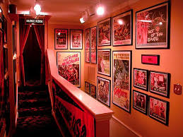 A home theater without the movie posters and movie room decor is an unfinished production. Diy Reader Home Theater Kern Sound Vision Home Theater Decor Home Cinema Room Horror Room
