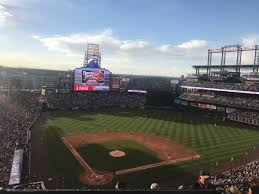 breakdown of the coors field seating chart colorado rockies