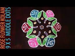 Padi Kolam With Dots Simple Geethala Muggulu Easy Chukala Rangoli Rangavalli Youtube Rangoli Designs Flower Rangoli Rangoli Designs Images
