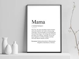 Choose from hundreds of poster templates. Poster Mama Danke Sagen Vorbild Muttertag Duden Kamewi De Grosse 13 X 18 Cm